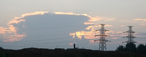 夕陽里